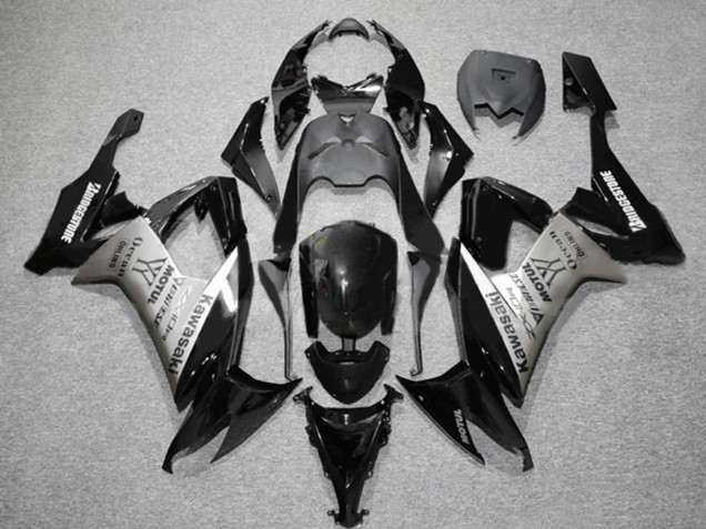 Noir Mat Gris Motul Carénage Moto Kawasaki ZX10R 2006-2007