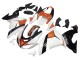 Blanc Orange Noir Carénage Moto Kawasaki ZX10R 2006-2007