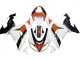Blanc Orange Noir Carénage Moto Kawasaki ZX10R 2006-2007