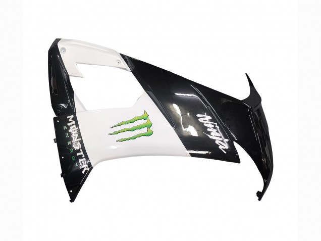 Noir Brillant Blanc Vert Monstre Elf Carénage Moto Kawasaki ZX10R 2008-2010