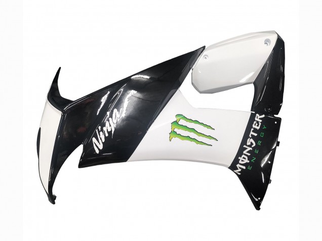 Noir Brillant Blanc Vert Monstre Elf Carénage Moto Kawasaki ZX10R 2008-2010
