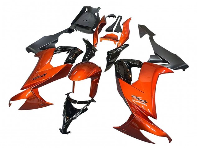 Burnt Orange Noir Carénage Moto Kawasaki ZX10R 2008-2010