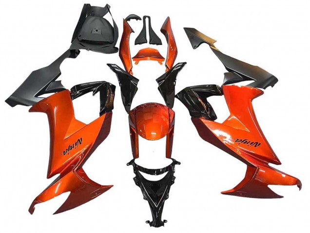 Burnt Orange Noir Carénage Moto Kawasaki ZX10R 2008-2010