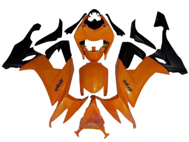 Orange Noir Carénage Moto Kawasaki ZX10R 2008-2010