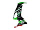 Vert Blanc Rouge Noir Monstre Elf 66 Carénage Moto Kawasaki ZX10R 2008-2010