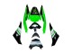 Vert Blanc Rouge Noir Monstre Elf 66 Carénage Moto Kawasaki ZX10R 2008-2010