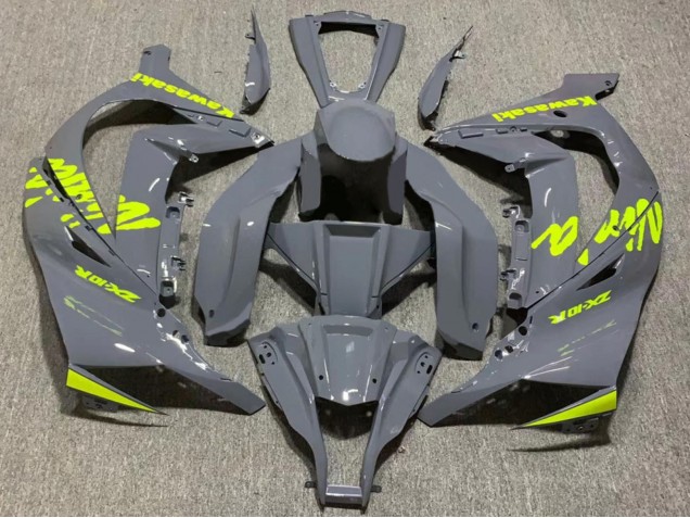 Nardo Gris Jaune Carénages Moto Kawasaki ZX10R 2011-2015