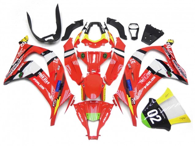 Rouge Jaune Blanc Noir Vert Bleu Trick Star 02 Carénage Moto Kawasaki ZX10R 2011-2015
