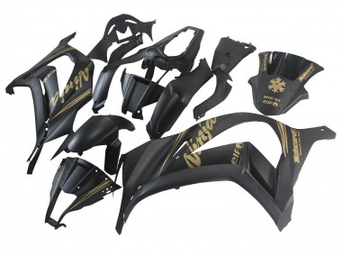 Noir Mat Or Neige Elf Carénage Moto Kawasaki ZX10R 2011-2015 Pas Chère