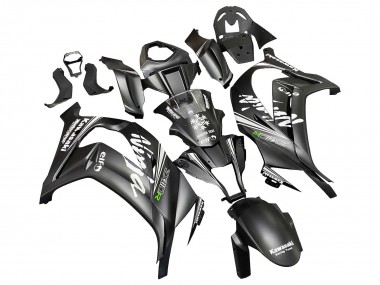 Noir Mat Vert Elf Carénage Moto Kawasaki ZX10R 2011-2015 Pas Chère