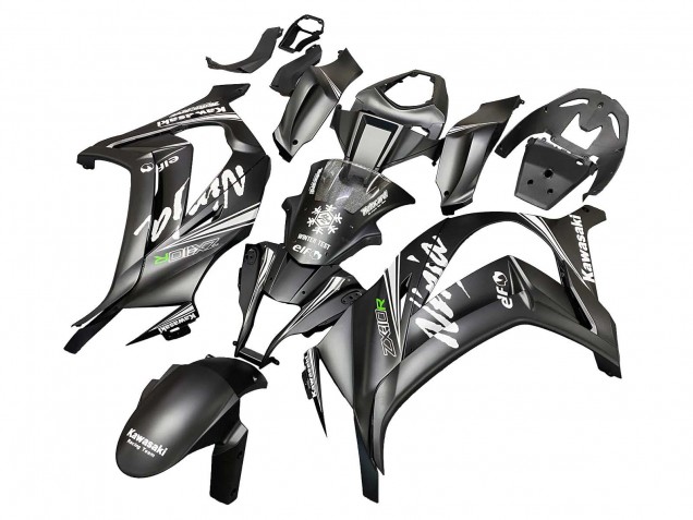 Noir Mat Vert Elf Carénage Moto Kawasaki ZX10R 2011-2015