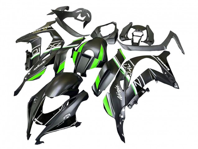 Noir Mat Vert Blanc Ninja Carénage Moto Kawasaki ZX10R 2016-2020
