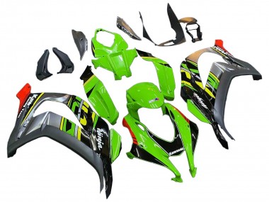 Vert Rouge Gris Carénage Moto Kawasaki ZX10R 2016-2020 Pas Chère