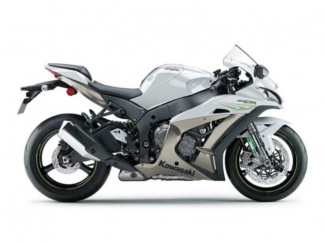 Blanc Vert Perle Carénage Moto Kawasaki ZX10R 2016-2020
