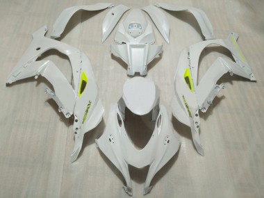 Blanc Jaune Néon Carénage Moto Kawasaki ZX10R 2016-2020 Pas Chère