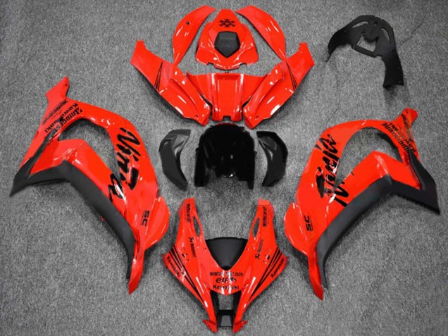 Rouge Noir Carénage Moto Kawasaki ZX10R 2016-2020