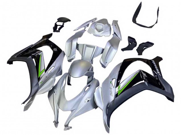 Argent Vert Noir Carénages Moto Kawasaki ZX10R 2016-2020