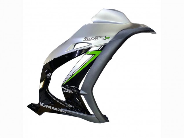 Argent Vert Noir Carénages Moto Kawasaki ZX10R 2016-2020