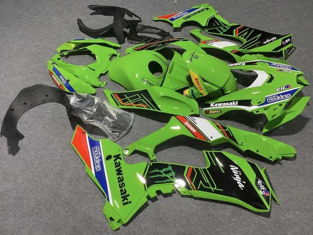 Vert Blanc Bleu Noir Rouge Showr Elf Mouldings Monstre Carénage Moto Kawasaki ZX10R 2021-2025