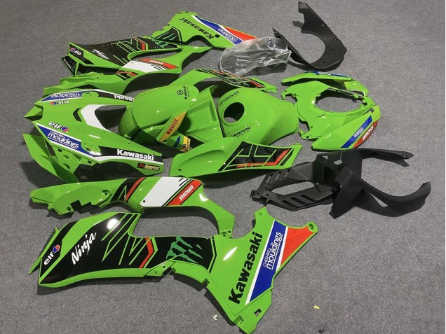 Vert Blanc Bleu Noir Rouge Showr Elf Mouldings Monstre Carénage Moto Kawasaki ZX10R 2021-2025