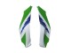 Blanc Vert Bleu Noir Carénage Moto Kawasaki ZX10R 2021-2025
