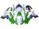 Blanc Vert Bleu Noir Carénage Moto Kawasaki ZX10R 2021-2025