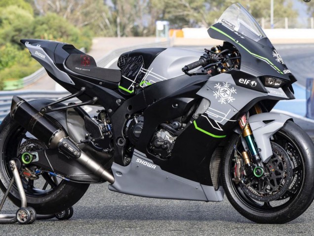 Gris Noir Vert Blanc Neige Carénage Moto Kawasaki ZX10R 2021-2025