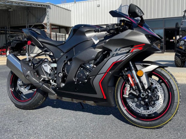 Noir Gris Rouge Carénage Moto Kawasaki ZX10R 2021-2025