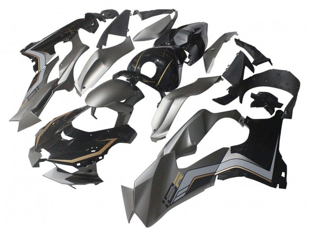 Noir Gris Or Carénage Moto Kawasaki ZX10R 2021-2025