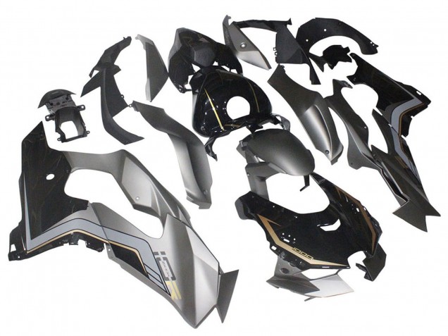 Noir Gris Or Carénage Moto Kawasaki ZX10R 2021-2025