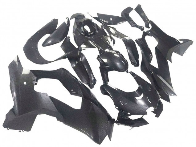 Noir Fibre de Carbone Carénage Moto Kawasaki ZX10R 2021-2025