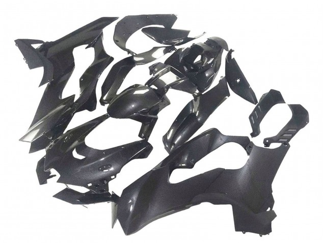 Noir Fibre de Carbone Carénage Moto Kawasaki ZX10R 2021-2025