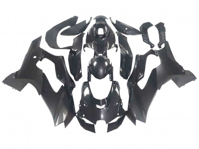 Noir Fibre de Carbone Carénage Moto Kawasaki ZX10R 2021-2025
