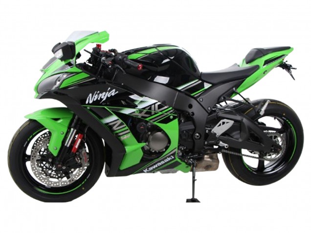 Vert Noir Argent Carénage Moto Kawasaki ZX10R 2021-2025
