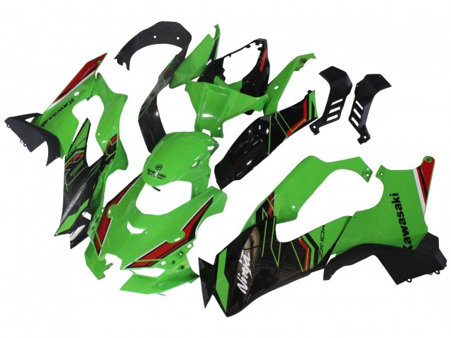 Vert Noir Rouge Carénage Moto Kawasaki ZX10R 2021-2025