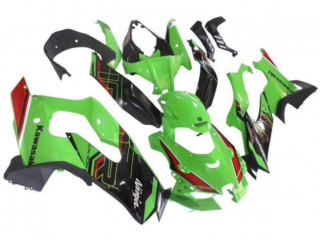 Vert Noir Rouge Carénage Moto Kawasaki ZX10R 2021-2025
