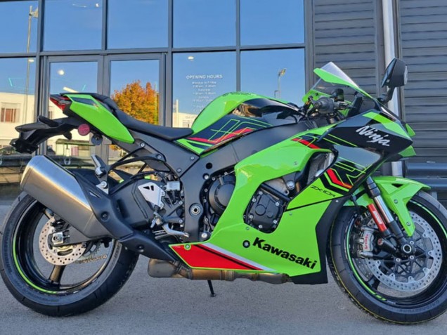 Vert Noir Rouge Carénage Moto Kawasaki ZX10R 2021-2025