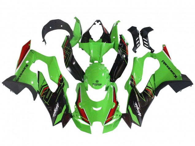 Vert Noir Rouge Carénage Moto Kawasaki ZX10R 2021-2025