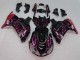 Noir Brillant Rouge Rose Flamme Carénage Moto Kawasaki ZX14R ZZR1400 2006-2011