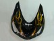 Noir Brillant Or Flamme Carénage Moto Kawasaki ZX14R ZZR1400 2006-2011