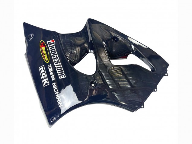 Noir Brillant Jaune Elf Bridgestone Carénage Moto Kawasaki ZX6R 1998-1999
