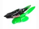 Vert Blanc Noir Brillant Carénage Moto Kawasaki ZX6R 1998-1999