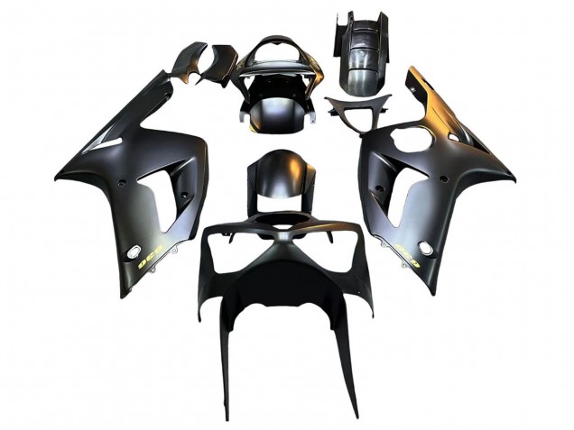 Noir Mat Or 636 Carénage Moto Kawasaki ZX6R 2003-2004