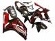 Noir Brillant Rouge Flamme Carénage Moto Kawasaki ZX6R 2003-2004