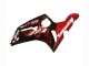 Noir Brillant Rouge Flamme Carénage Moto Kawasaki ZX6R 2003-2004