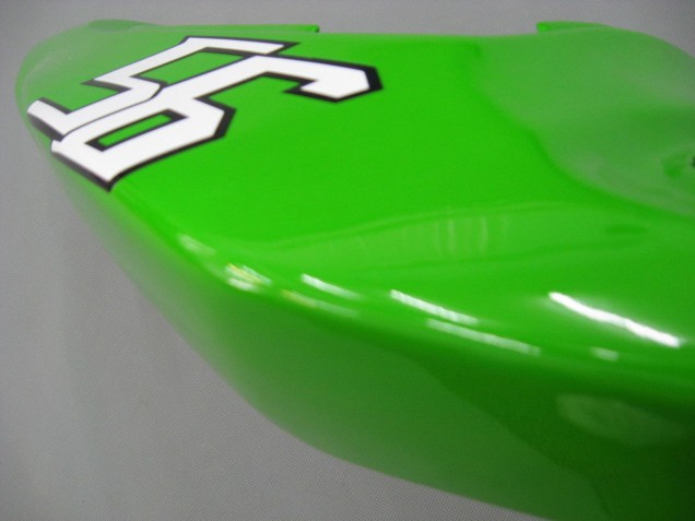 Vert Blanc Noir Elf Bridgestone Carénage Moto Kawasaki ZX6R 2003-2004