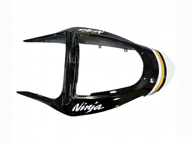 Blanc Noir Motul Lucky Strike Carénage Moto Kawasaki ZX6R 2003-2004