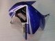 Blanc Bleu Rouge Fiat Carénage Moto Kawasaki ZX6R 2003-2004