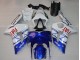 Blanc Bleu Rouge Fiat Carénage Moto Kawasaki ZX6R 2003-2004