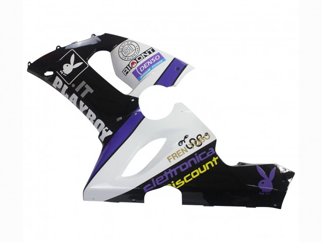 Blanc Violet Noir Rizoma Playboy DENSO Carénage Moto Kawasaki ZX6R 2005-2006